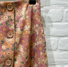 Carregar imagem no visualizador da galeria, Saia bombazina florzinhas