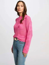 Carregar imagem no visualizador da galeria, Camisola malha aberta rosa Morgan
