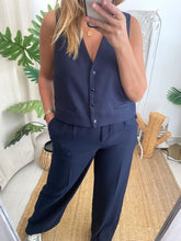 Carregar imagem no visualizador da galeria, Colete azul marinho Naf Naf