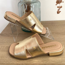 Carregar imagem no visualizador da galeria, Chinelo Cubanas pele dourado