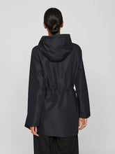 Carregar imagem no visualizador da galeria, Parka preta capuz Vitally