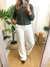 Carregar imagem no visualizador da galeria, Calças bombazina pérola Morgan