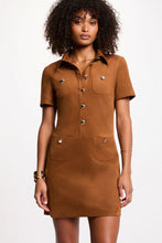 Carregar imagem no visualizador da galeria, Vestido Morgan pele de pêssego camel