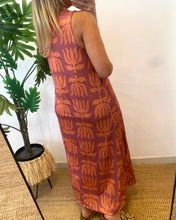 Carregar imagem no visualizador da galeria, Vestido comprido malha fria estampa túlipas