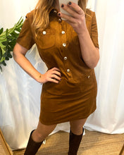 Carregar imagem no visualizador da galeria, Vestido Morgan pele de pêssego camel