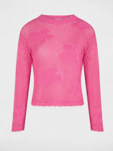Carregar imagem no visualizador da galeria, Camisola malha aberta rosa Morgan