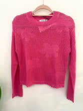 Carregar imagem no visualizador da galeria, Camisola malha aberta rosa Morgan