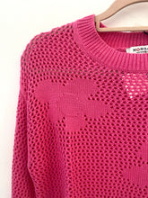 Carregar imagem no visualizador da galeria, Camisola malha aberta rosa Morgan