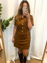 Carregar imagem no visualizador da galeria, Vestido Morgan pele de pêssego camel