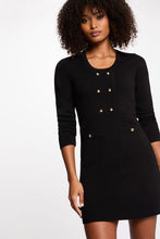Carregar imagem no visualizador da galeria, Vestido de malha preto Morgan