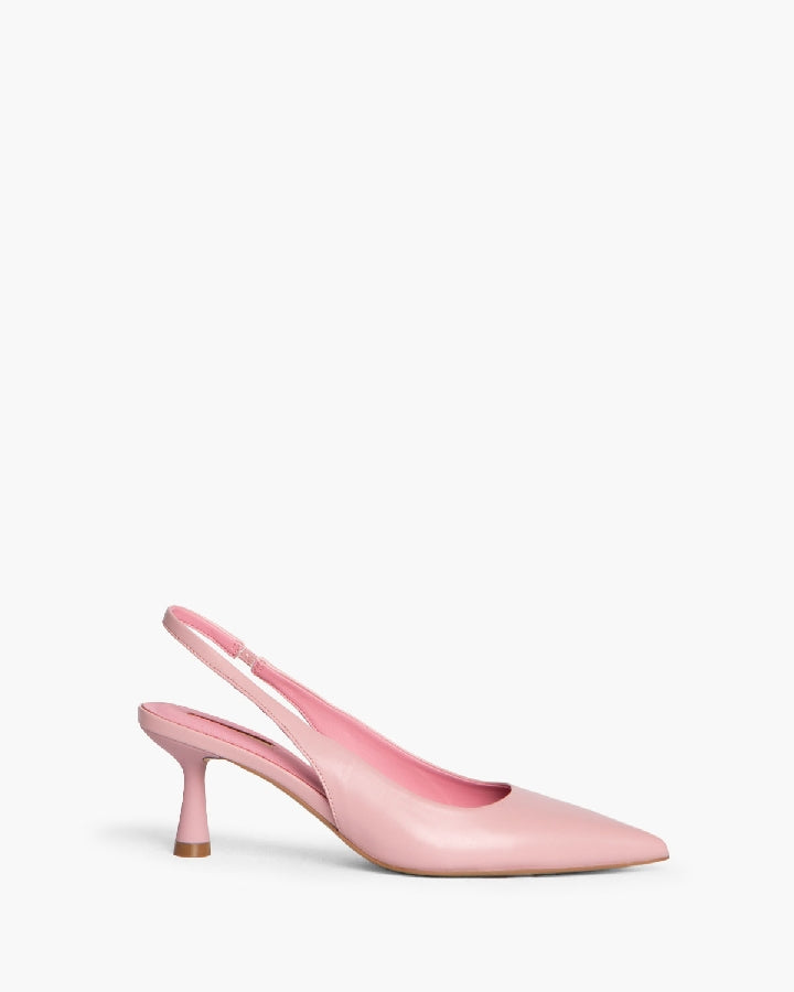 Sapato aberto atrás rosa candy Corina