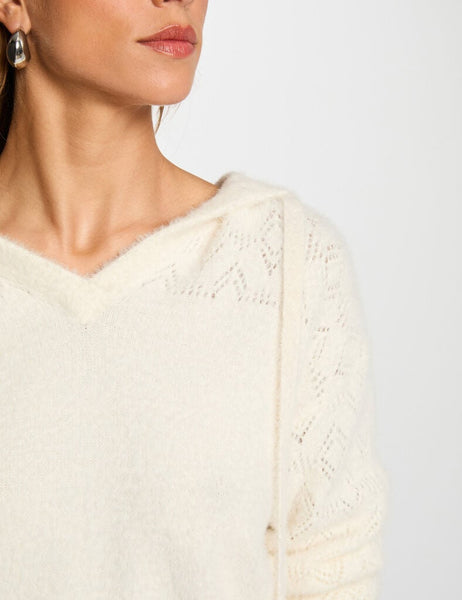 Camisola de malha capuz Morgan