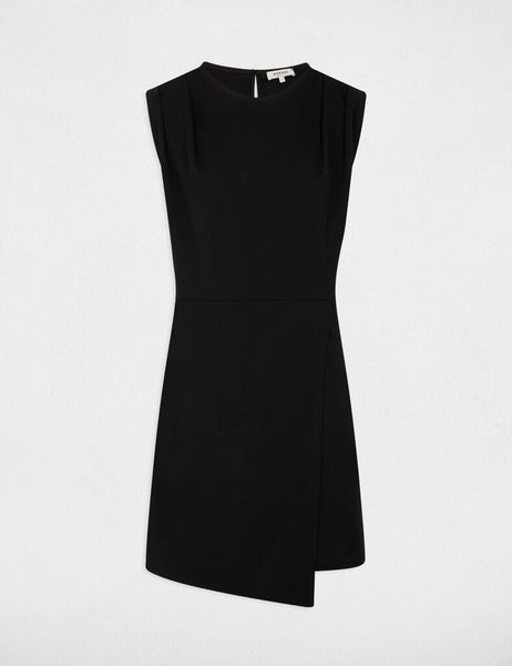 Vestido Morgan preto alça larga