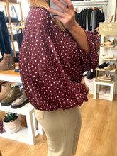 Carregar imagem no visualizador da galeria, Camisa bolinhas Bordeaux Smf

