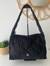 Carregar imagem no visualizador da galeria, Mala de ombro nylon preto Don Algodon
