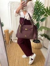 Carregar imagem no visualizador da galeria, Mala de ombro Bordeaux Don Algodon
