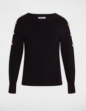 Carregar imagem no visualizador da galeria, Camisola de malha preto Morgan
