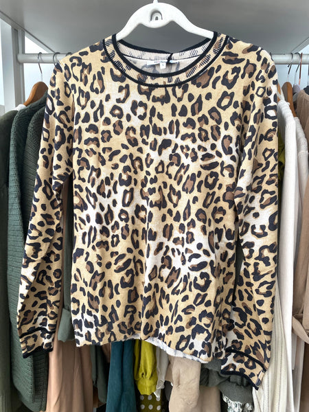 Camisola de malha leopardo Morgan
