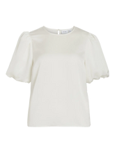 Carregar imagem no visualizador da galeria, Blusa Vila acetinada manga balão pérola

