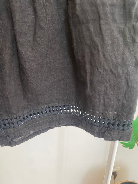 Conjunto de linho calção preto