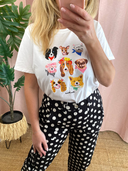 T-shirt branca best friend