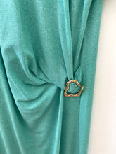 Carregar imagem no visualizador da galeria, Vestido lurex fivela verde água
