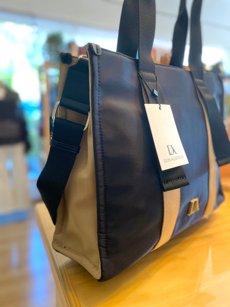 Shopper preto/camel Don Algodon
