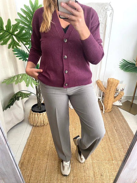 Cardigan Viril V bordeaux Vila