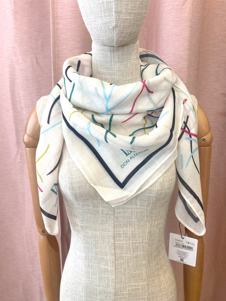 Lenço Don Algodon estampado colorido