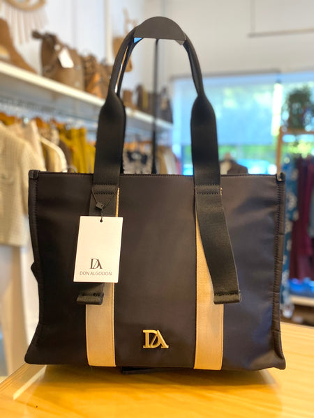 Shopper preto/camel Don Algodon
