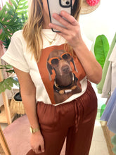 Carregar imagem no visualizador da galeria, T-shirt branca dog
