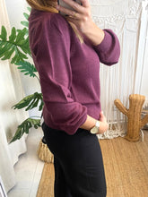 Carregar imagem no visualizador da galeria, Camisola Viril turtle bordeaux Vila
