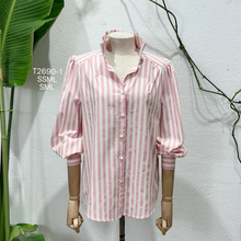 Carregar imagem no visualizador da galeria, Camisa riscas rosa
