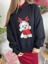 Carregar imagem no visualizador da galeria, Sweat capuz preto bichon Lumina
