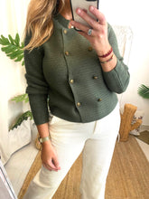Carregar imagem no visualizador da galeria, Casaco de malha verde Morgan
