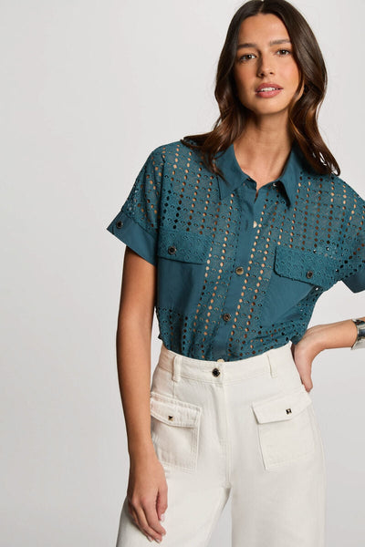 Camisa bordado Inglês Morgan