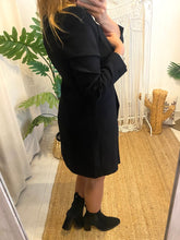 Carregar imagem no visualizador da galeria, Vestido traçado preto Morgan
