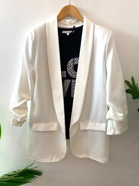 Blazer comprido branco