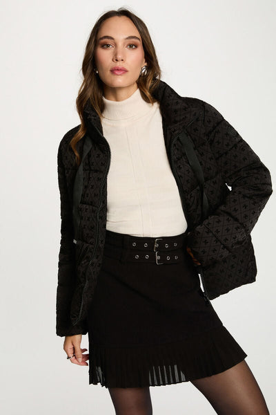 Casaco acolchoado preto Morgan