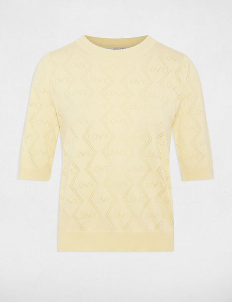 Camisola malha amarelo MORGAN