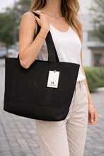 Carregar imagem no visualizador da galeria, Mala Don Algodon Shopper preto
