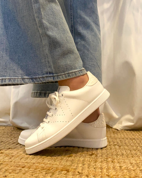 Ténis branco/glitter Victoria