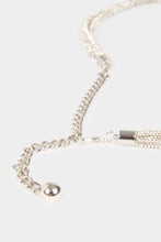 Carregar imagem no visualizador da galeria, Cinto com nós e brilhantes prata MORGAN
