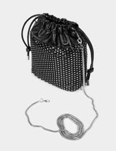 Carregar imagem no visualizador da galeria, Mala preta brilhantes Morgan
