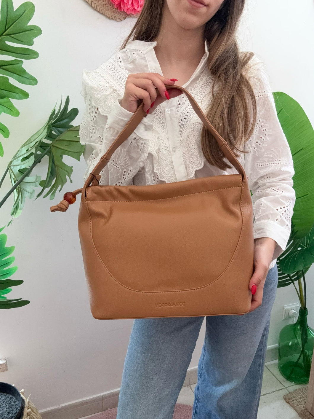 Mala camel ombro Don Algodon