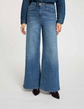 Carregar imagem no visualizador da galeria, Calças Morgan wide leg denim stone
