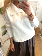 Carregar imagem no visualizador da galeria, Camisola de malha com colarinhos Morgan
