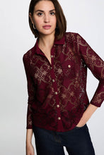 Carregar imagem no visualizador da galeria, Blusa Morgan renda Bordeaux
