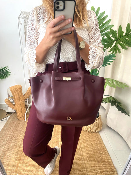 Shopper Bordeaux Don Algodon