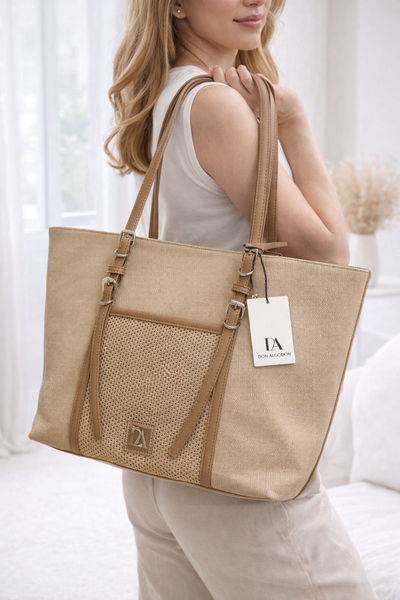 Shopper beje Don Algodon